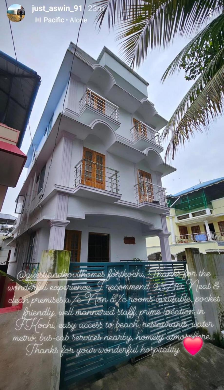 Guestland Homestay Kochi Exterior photo